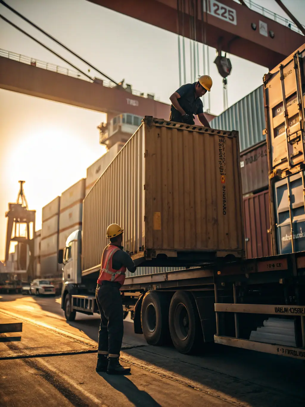 A close-up shot of specialized cargo being carefully loaded onto an A2Z Freight Transportation truck, highlighting the company's expertise in handling sensitive shipments.